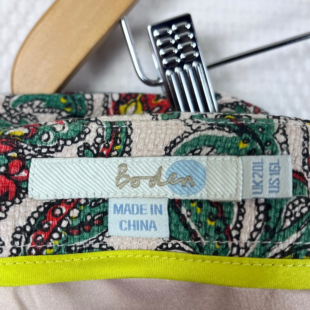 Boden Floral Nature Colorful Print Skirt‎ Size 16 (C667) - Picture 5 of 7
